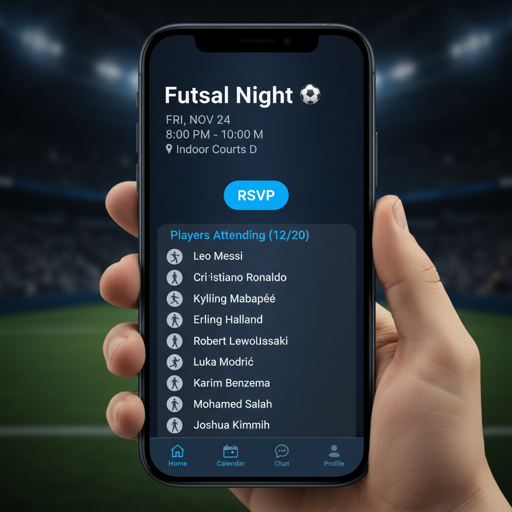 GoFive Event Detail — RSVP in one tap
